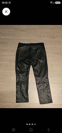 Pantalon H&M effet cuir noir avec oeillets style unique neuf