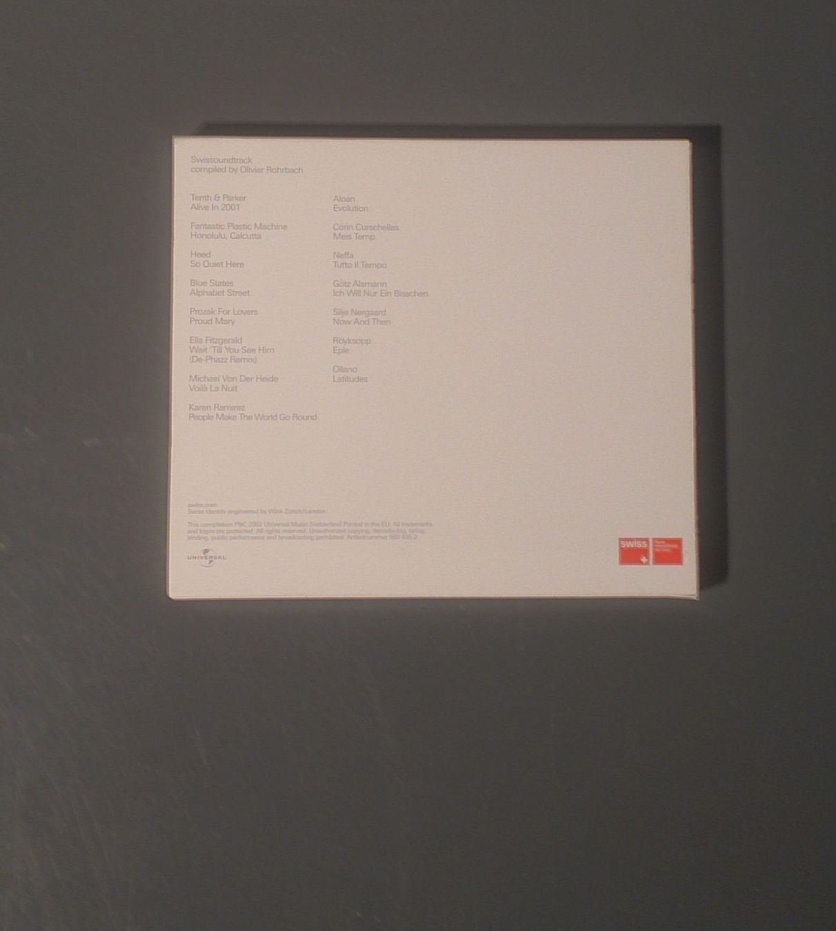 CD: Swiss 1 - One - Eins - Une - Uno - In – Usato da Dübendorf venduto da Povo 2