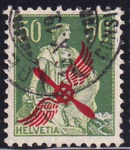 Tutti i francobolli: F2, Flugpostmarke mit Propeller Vollstempel Kt. 200.- – Nuovo (secondo la descrizione) da Baden venduto da Eggi