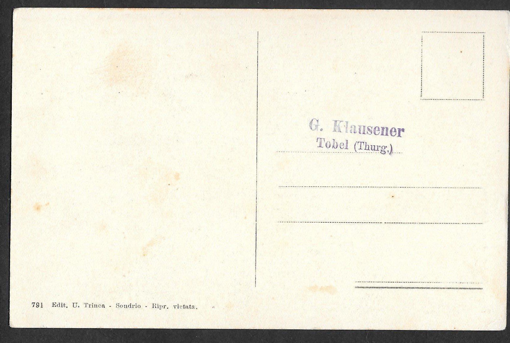 Cartoline postali: Poschiavo Chiesa Cattolica – Usato da Olten venduto da clotaldi 1