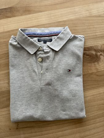 Graues Poloshirt, Tommy Hilfiger, Grösse 152
