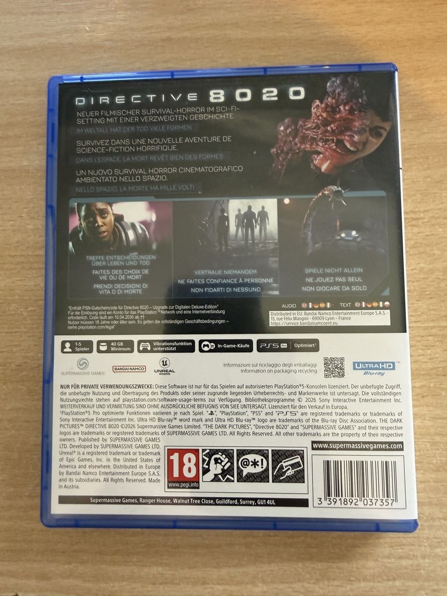 Spiele: Directive 8020 / PS5 – Gebraucht aus Dietikon von Molella 1