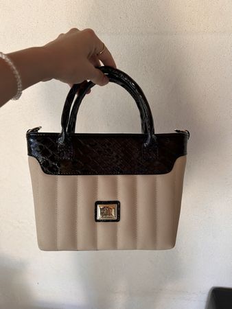 Handtasche Càvalinho Leder-Optik Beige Damen Neu