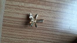 Brosch Blume ca 60er 70er Jahre