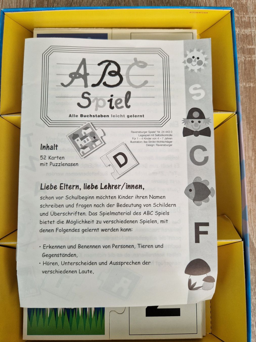 Ravensburger Spiele: ABC Spiel von Ravensburger 4-7 Jahre – Gebraucht aus Rebstein von Ajs_Toy_Palast_1 2