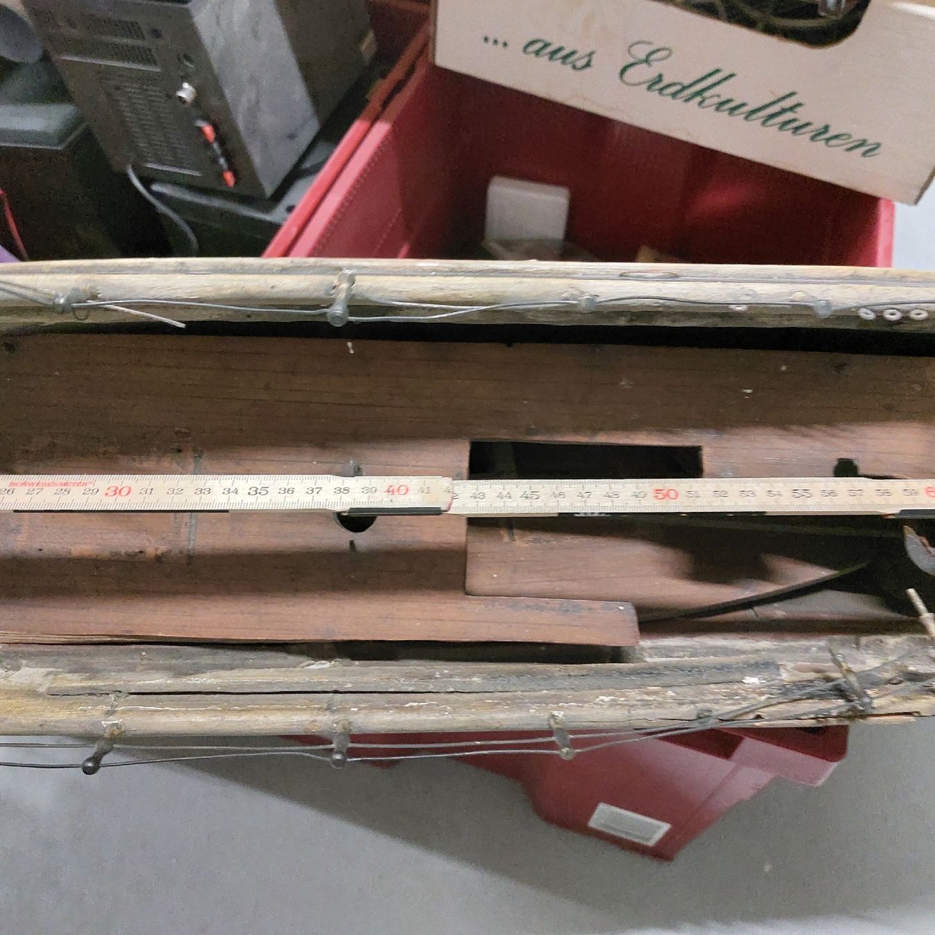 Kit di modellismo & Modellini statici: Modellboot, ca1920 er Lang ca 96 cm, Holz – Usato da Freienbach venduto da Stuagert 4