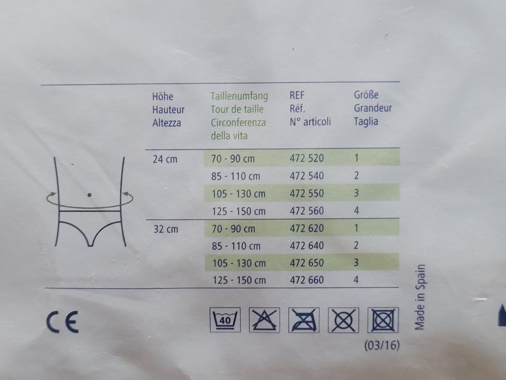 Gürtel: Rhena Bauchbandage, Bauchgurt, Gr. 2 – Neu und originalverpackt aus Zürich von Engiadinabassa 6