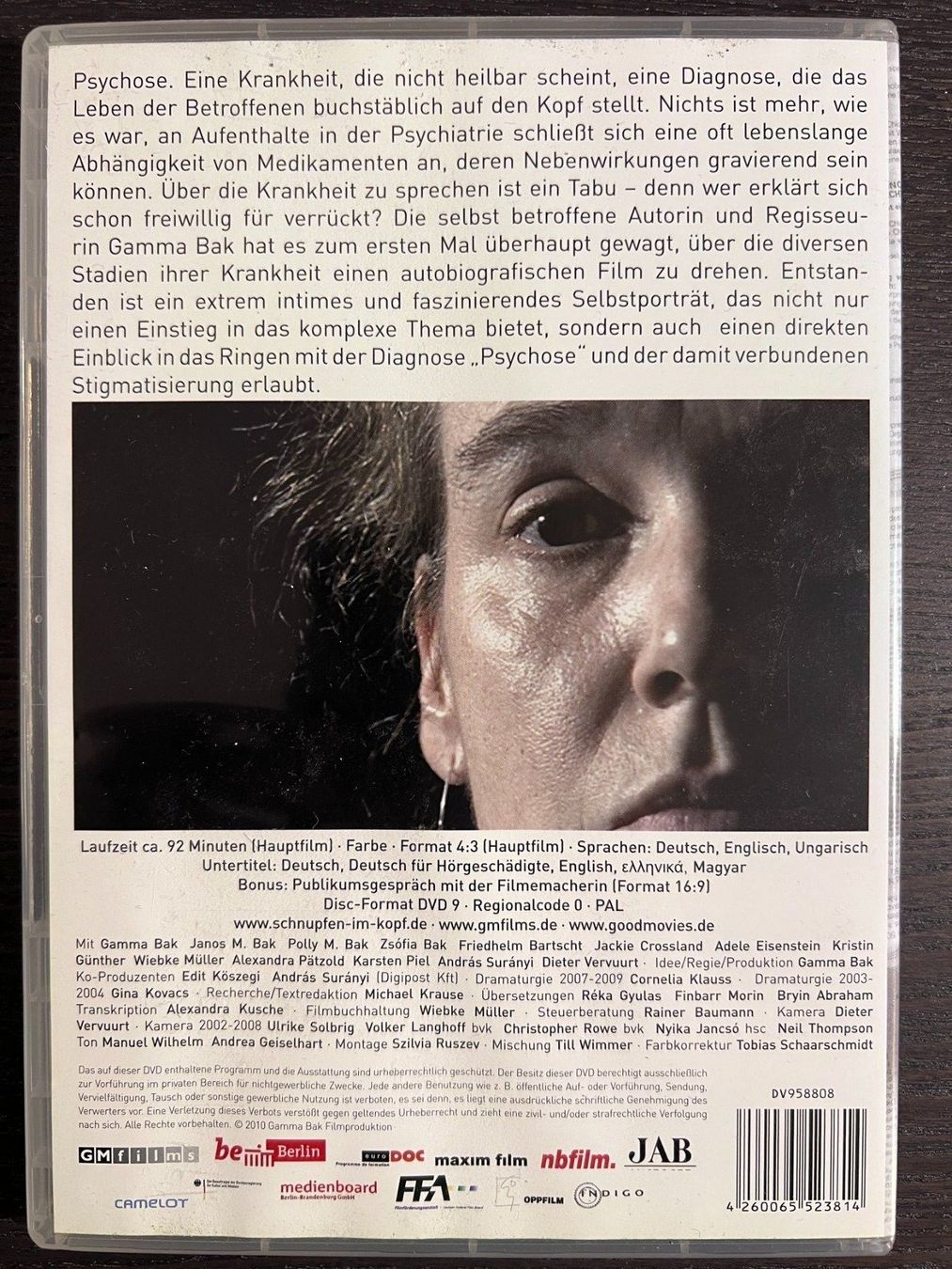 Tutti i DVDs: Schnupfen im Kopf - Ein Leben mit der Psychose – Usato da Zürich venduto da FilmFreunde 1