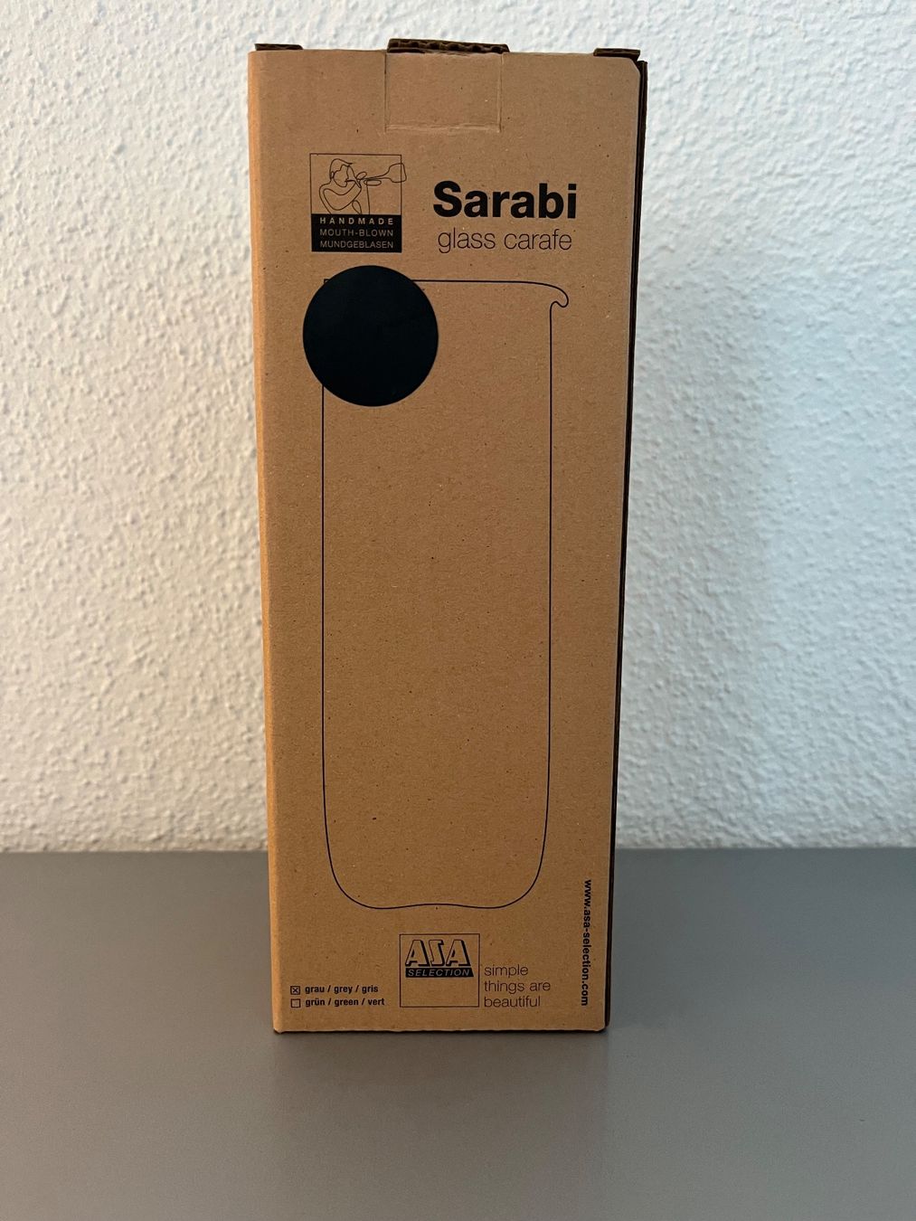 Caraffe: Sarabi Glaskaraffe grau neu & originalverpackt – Nuovo e nell'imballaggio originale da Unterägeri venduto da flu_zp5d 6