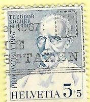 Marke 1967 B133 Theodor Kocher Taxen Stempel