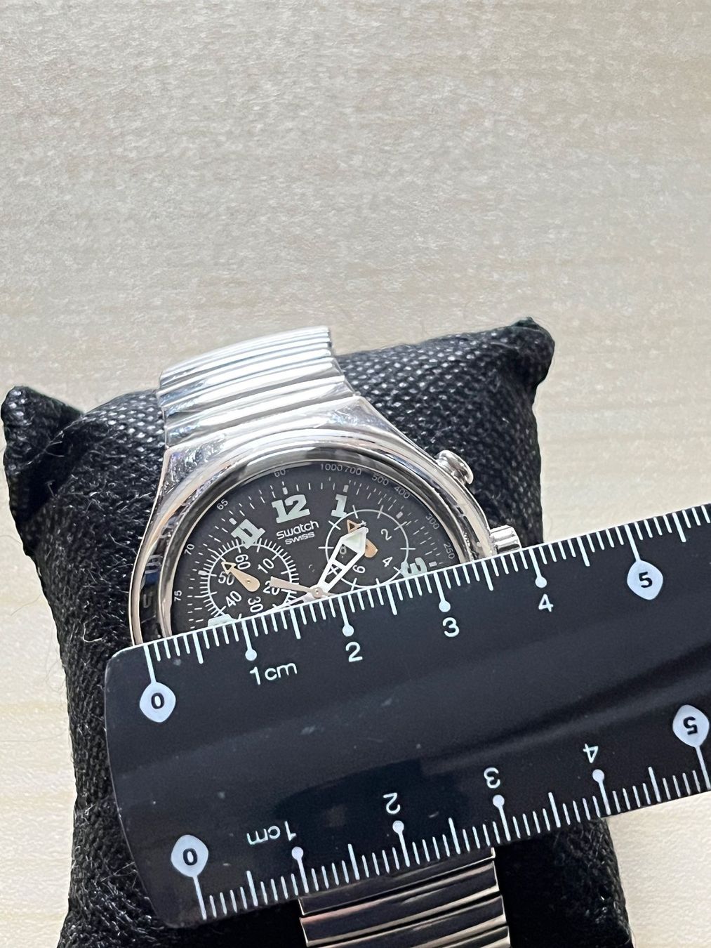 Swatch Orologi: Swatch Irony Chronograph Uhr, Vintage Look – Usato da Grenchen venduto da chththl 2