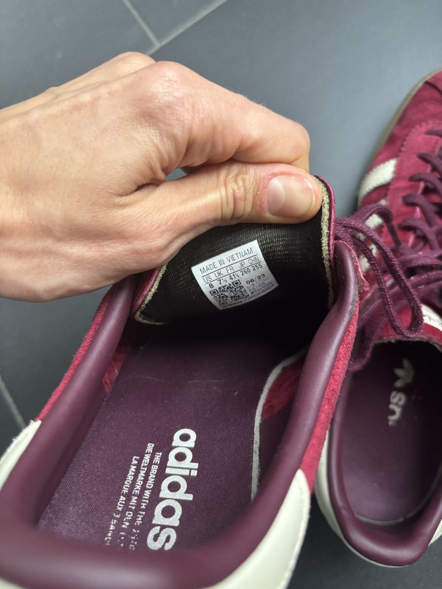 Adidas Scarpe da uomo: Adidas Samba - Unisex - Bordeaux - Gr 41 – Usato da Kilchberg ZH venduto da joa_v7bl 2