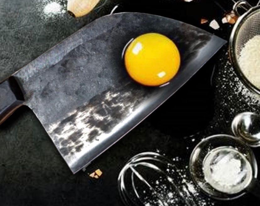 Coltelli da cucina: Handgemachte Geschmiedet Asiatisches Hackmesser Kochmesser – Nuovo e nell'imballaggio originale da Seon venduto da Aaargauer01 3