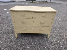 Antike Kommode, Vintage Look, 4 Schubladen, Shabby Chic