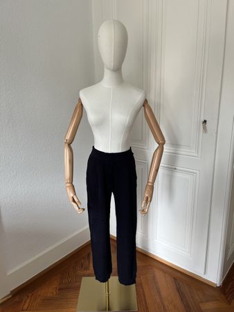 Massimo Dutti Trousers, SIZE 36, navy, Summer Essential