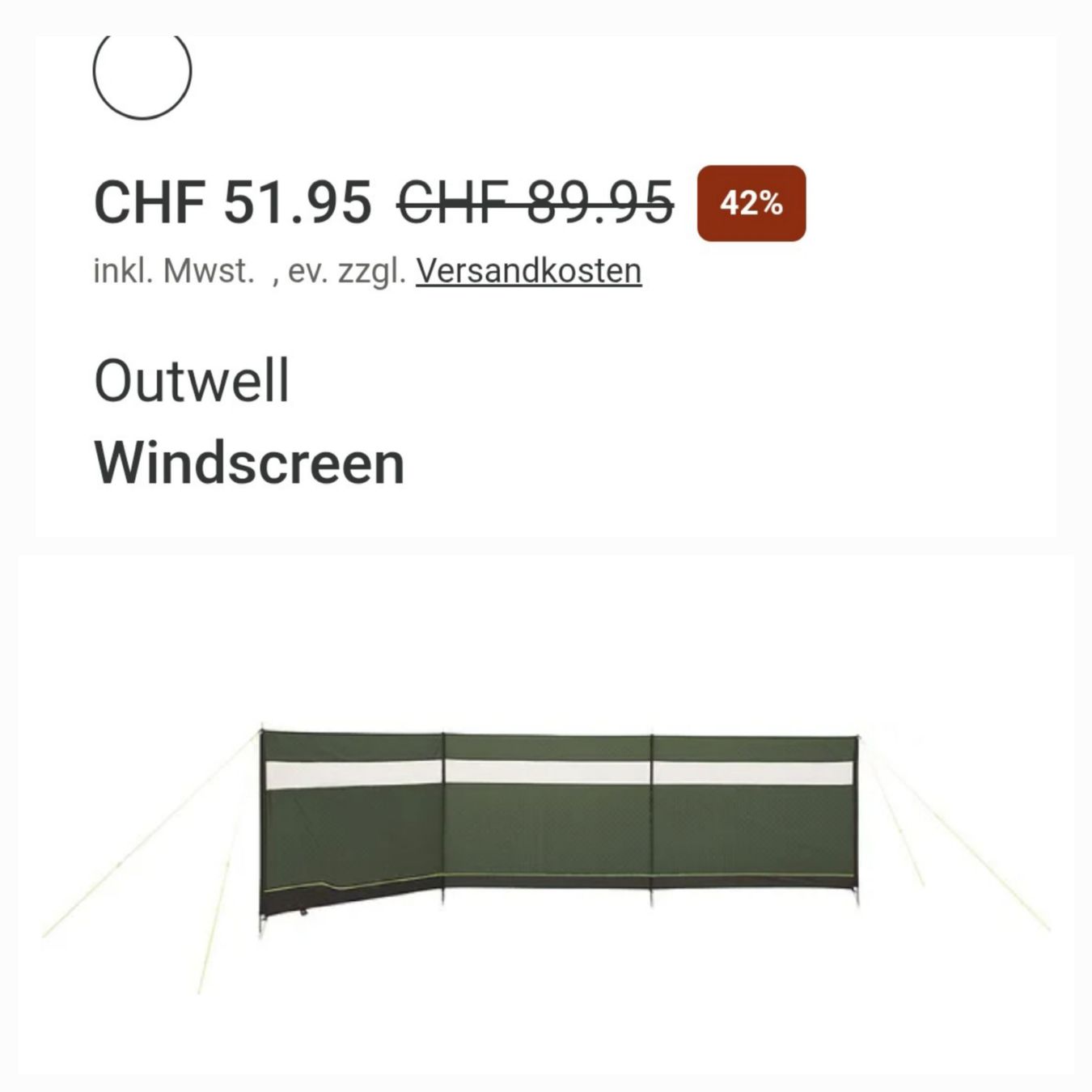 Paravents: Wind-Sichtschutz – Neuf (Voir description) à Thun par mirjam1982