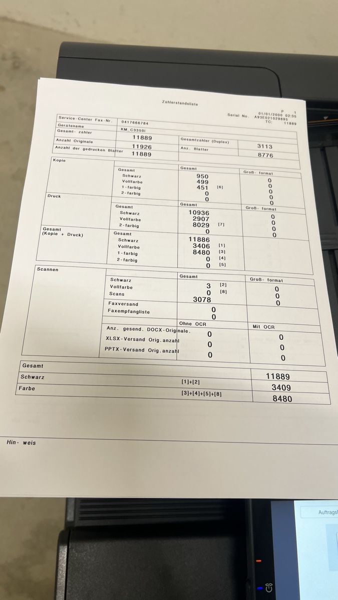 Konica Stampanti: Konica Minolta bizhub C3350i – Usato da Zürich venduto da gkt_nqs8 1