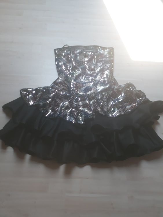 B-COOL Weihnachtsbaum Rock Mit Pailletten - 48 Zoll Schwarzer Baumskirting Für Glamouröse Festtage