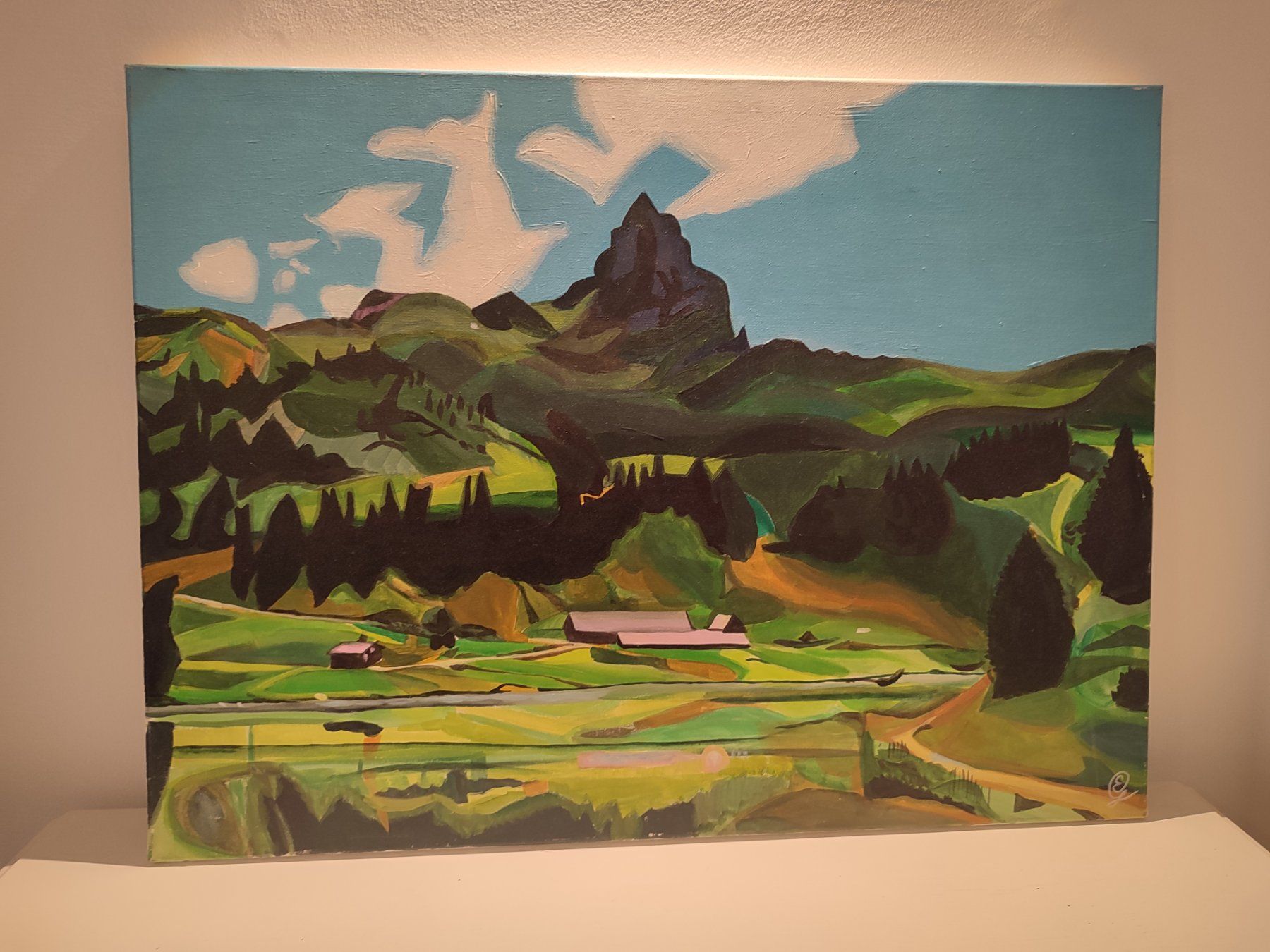 Gemälde: Acrylic Gemälde Grosssee 60 x 80 cm – Neu (gemäss Beschreibung) aus Bellikon von MellonCollieMitTwint 1