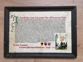 Bundesbrief 1291 – historischer Druck zur Bundesfeier 1939