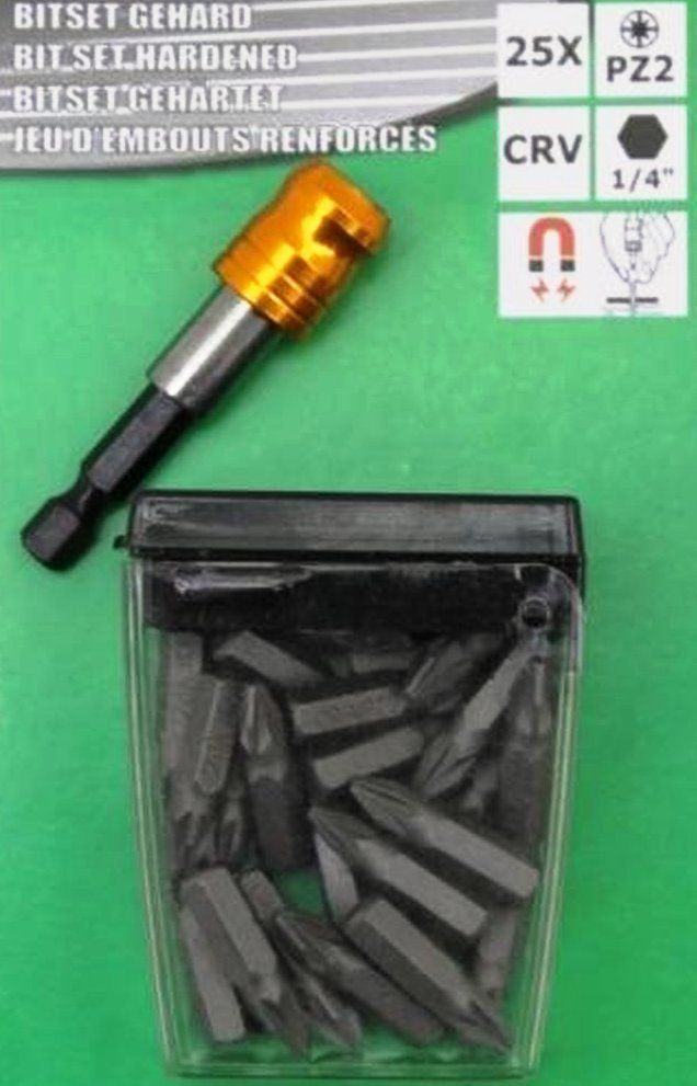 Trapani: 25 Stück Bitsatz gehärtet s2  PZ2 quick release – Nuovo e nell'imballaggio originale da St. Gallen venduto da schnaeppchen-preise 3