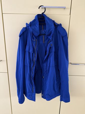 Blue Hooded Spring Jacket - Lightweight & Stylish!