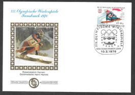 Olympische Winterspiele Innsbruck 10.2.1976 Heini Hemmi Gold