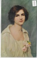 Frauen-Portrait - Künstler: G. Courtois