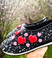 HOGAN REBEL SCHUHE SLIPPER HERZ NEU 35,5 SNEAKER EINZIGARTIG