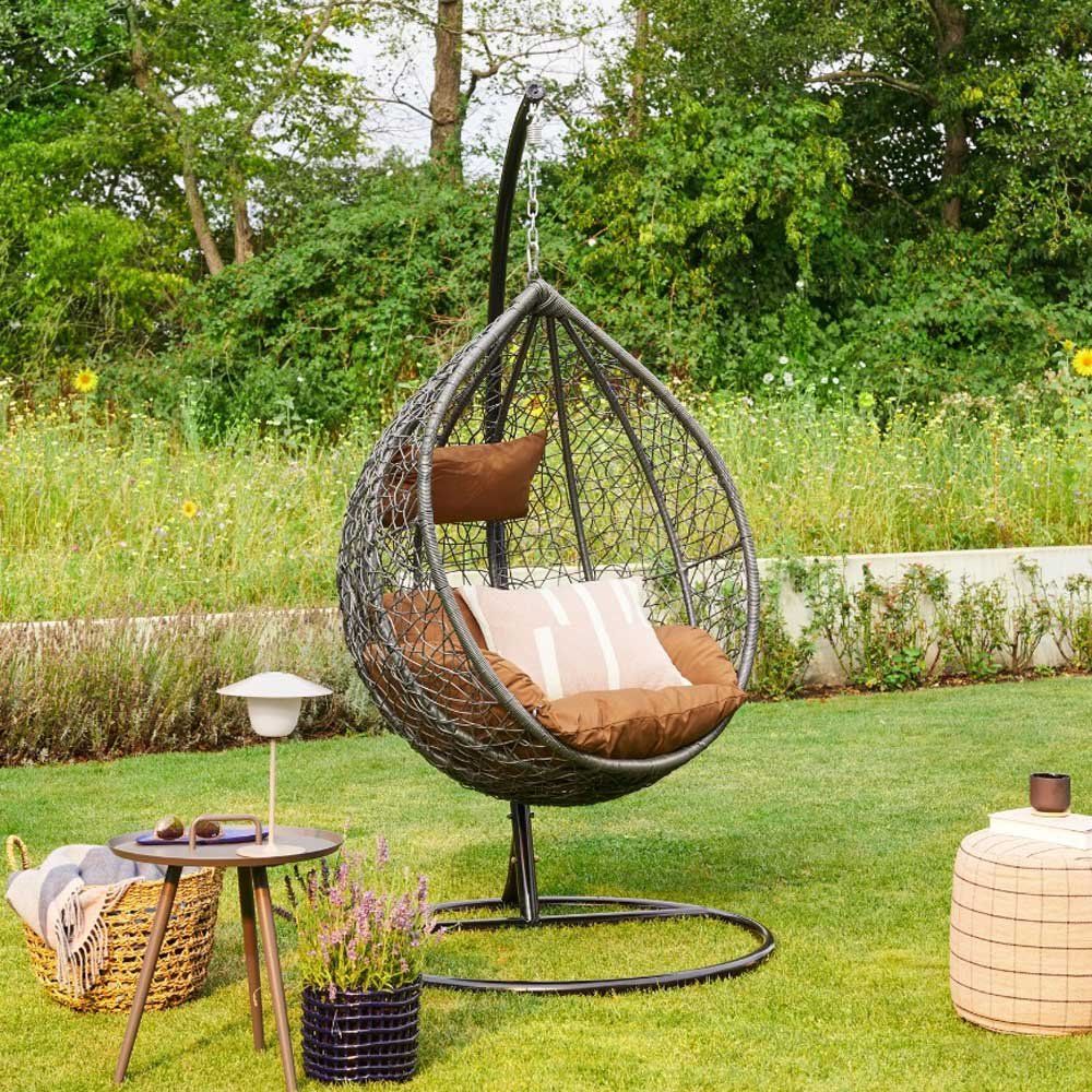Gartenhängesitze: 6847 Polyrattan Hängesessel Hängekorb CUBA - Braun – Neu und originalverpackt aus Wallenwil von toesstal-vertrieb 9