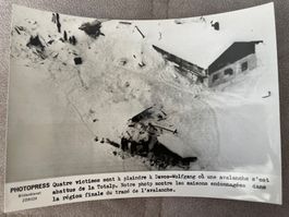 Historisches Pressefoto Lawinenniedergang Davos Wolfgang1968
