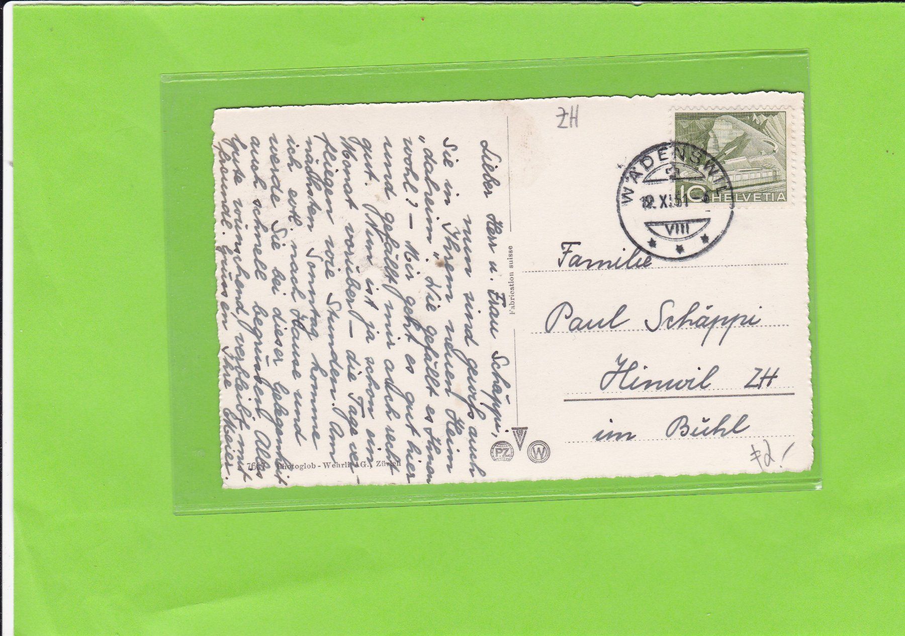 Cartes postales: Wädenswil – D'occasion à St. Peterzell par neckertal 1
