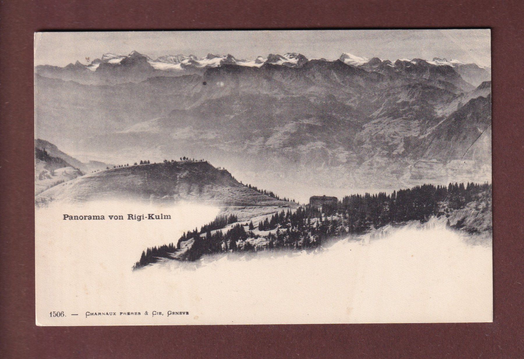 Cartoline postali: Panorama von RIGI-KULM – Usato da Pully venduto da nicecards-shop