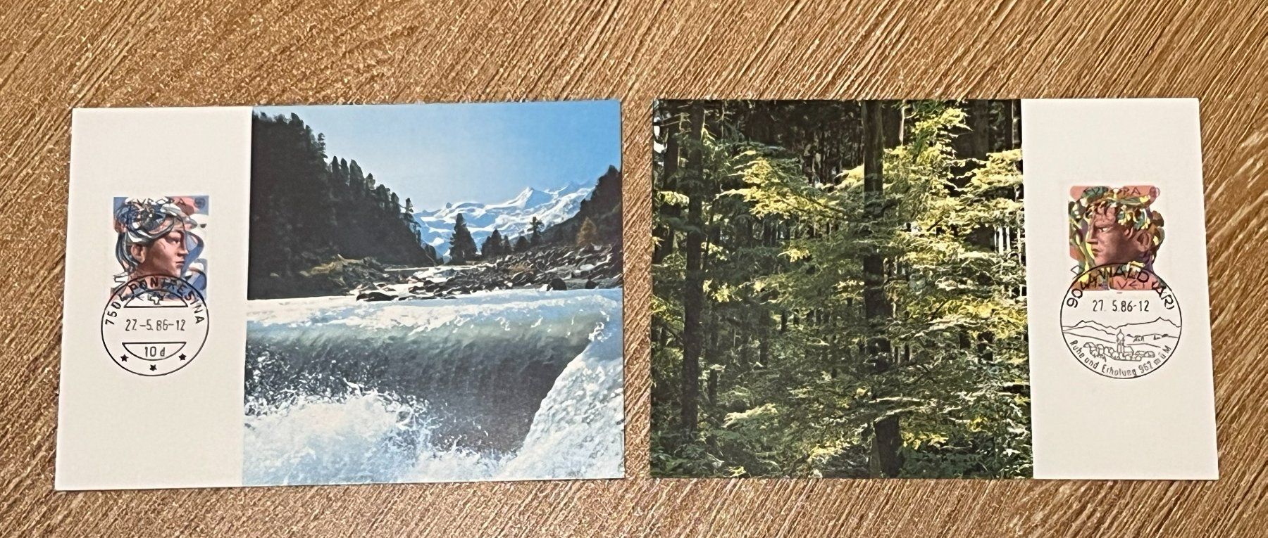 Alle Briefmarken: Maximumkarten Helvetia - Europa – Gebraucht aus Riva san vitale von abd_p86k