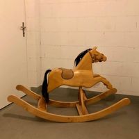grosses Schaukelpferd Massivholz  (80cm - handgefertigt)