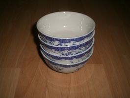 4 Stk echte japanische Reis Schalen mit Kirschblütenmotive