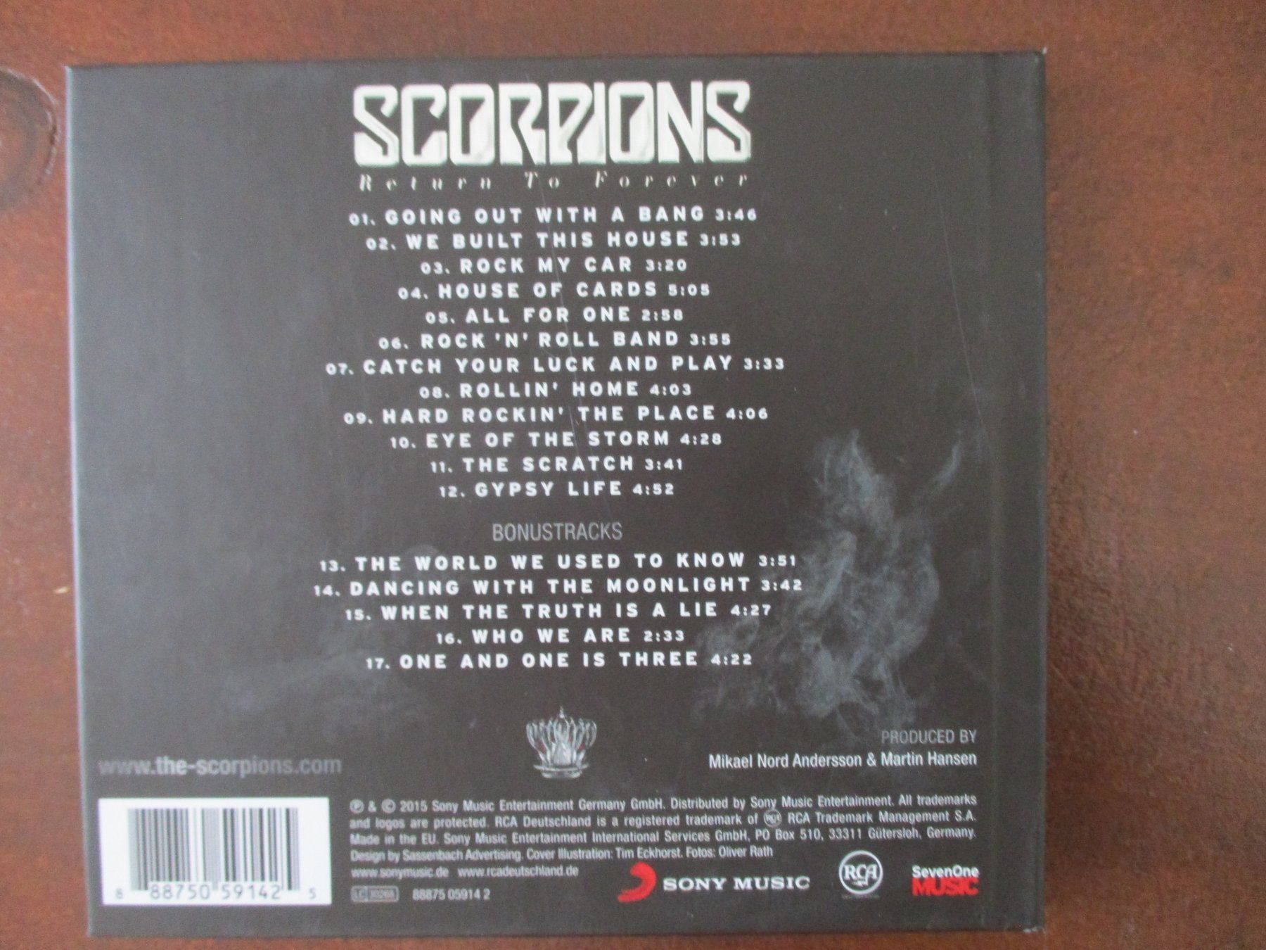 CD: Scorpions -  Return To Forever - Sony Legacy – Usato da Liestal venduto da Disc-Point 1