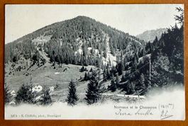 St. Croix - Noirvaux & Le Chasseron - Belle carte ancienne