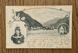 offizielle AK, Tellfestspiele Altdorf 1900, Sonderstempel