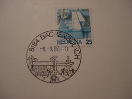 Stempelkuriosität 8.8.88-8, 8184 Bachenbülach, PTT-Blättli