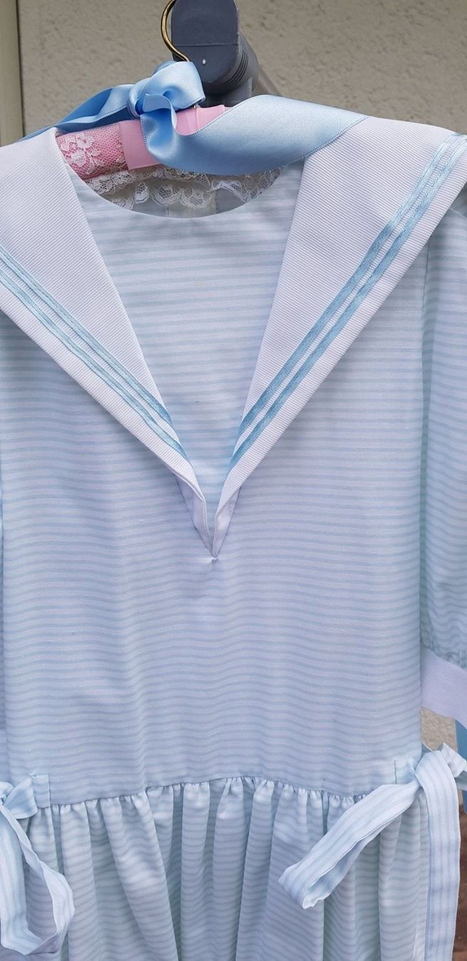 Vestiti & Gonne: Kinderkleid Matrosenkleid hellblau 1980er – Usato da Mörschwil venduto da lindaswunderkiste 5