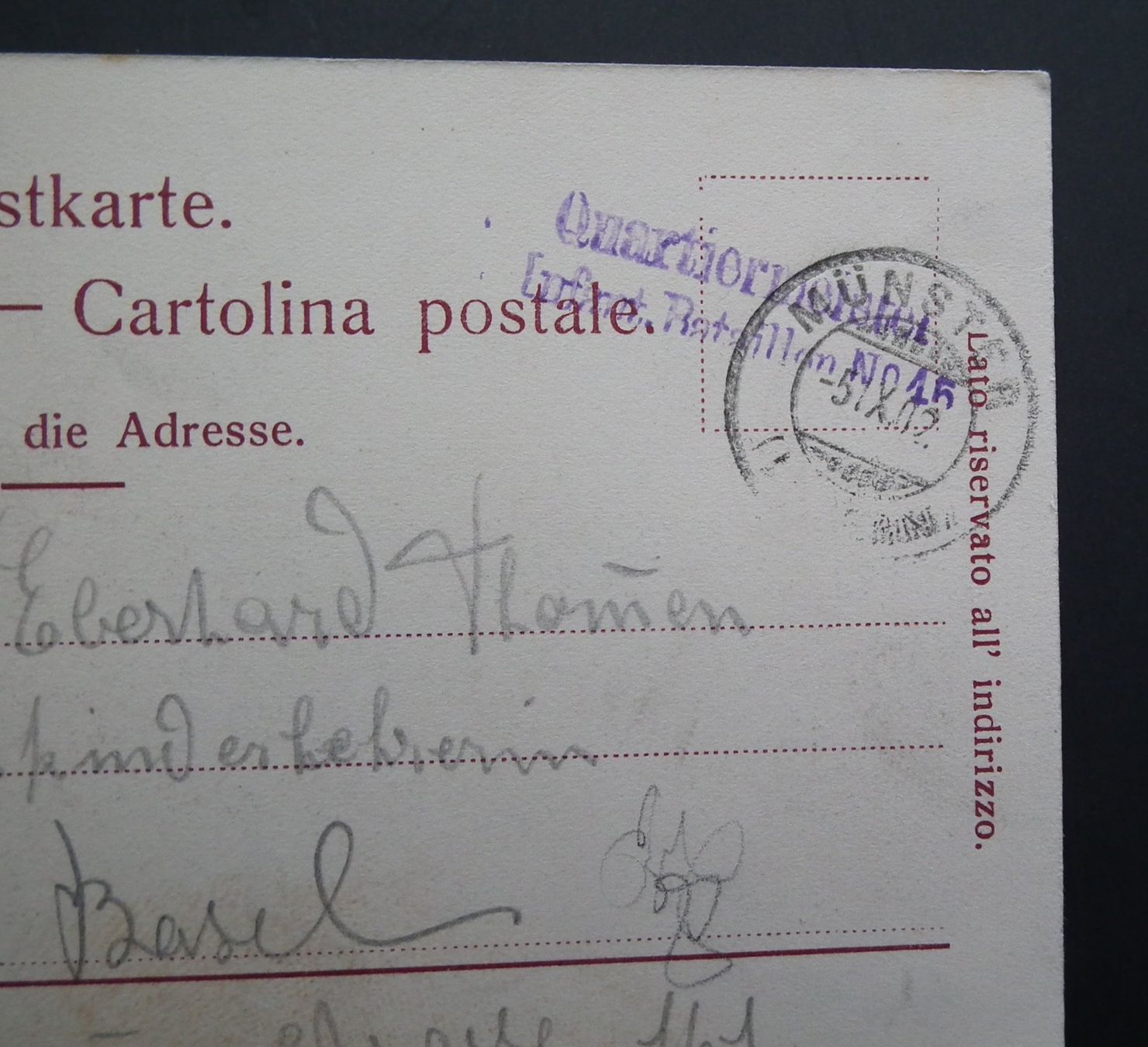 Cartoline postali: 1902 Münster Kt. Luzern Ansichtskarte mit Quartierstempel – Usato da Kriens venduto da WULLU99 2