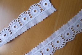 Antike St. Galler Spitzen weiss - Preis für 1.30 Meter