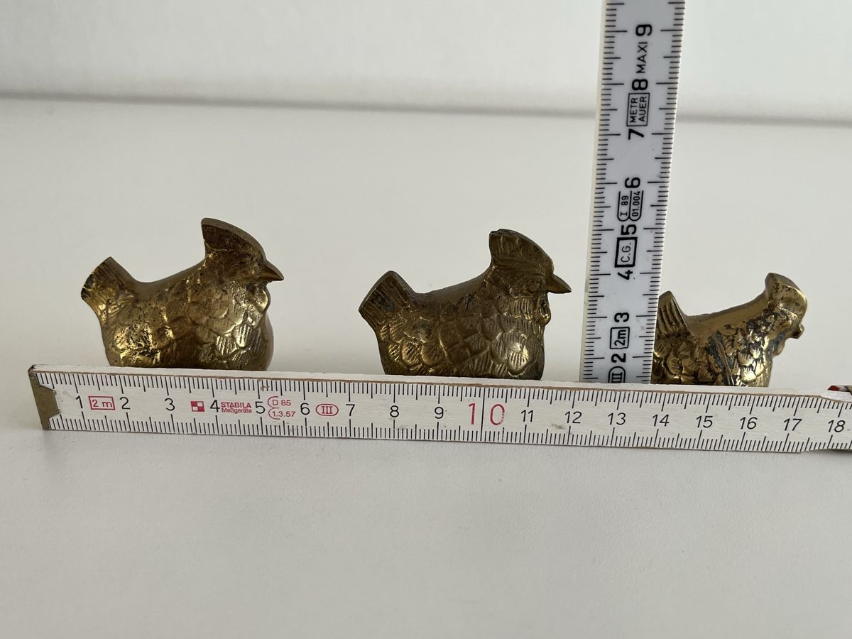 Figuren: 3Stk. Vintage Hühner aus Messing  – Gebraucht aus Wetzikon ZH von seli03 9