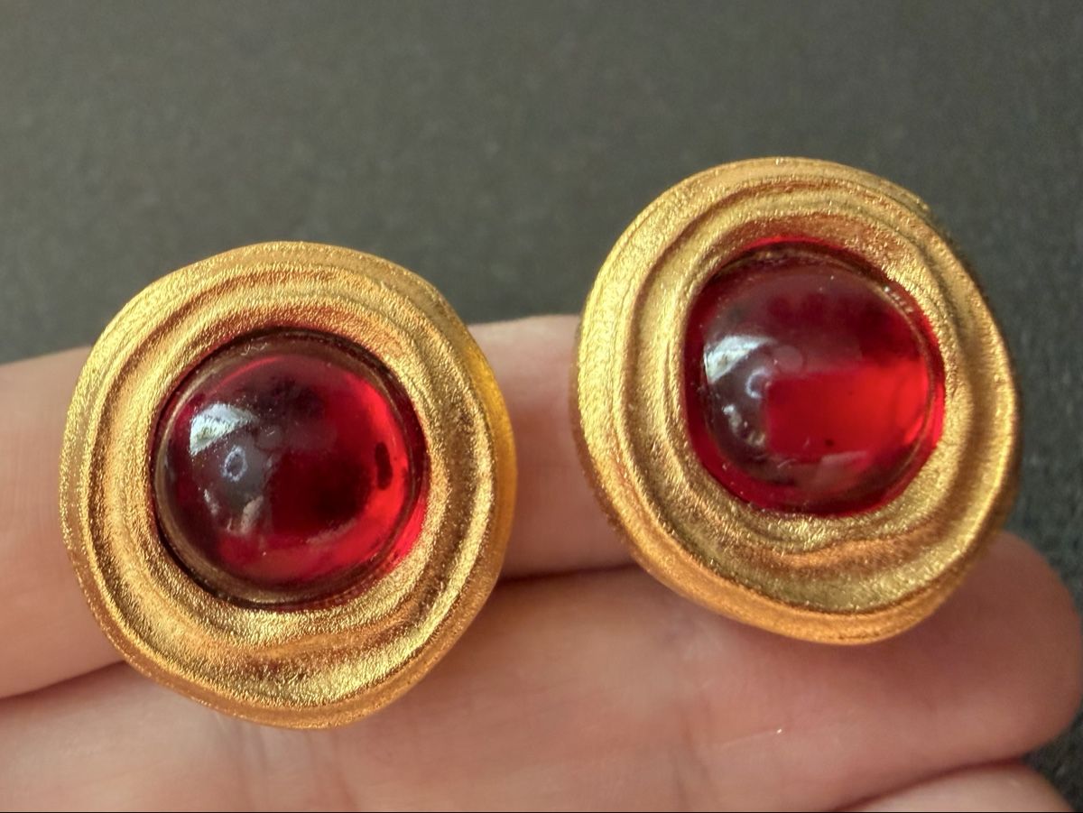Orecchini pendenti & Orecchini a lobo: Vintage Ohrringe Clips Luxus Modeschmuck  – Usato da Lamone venduto da LaCantinaMagica 6