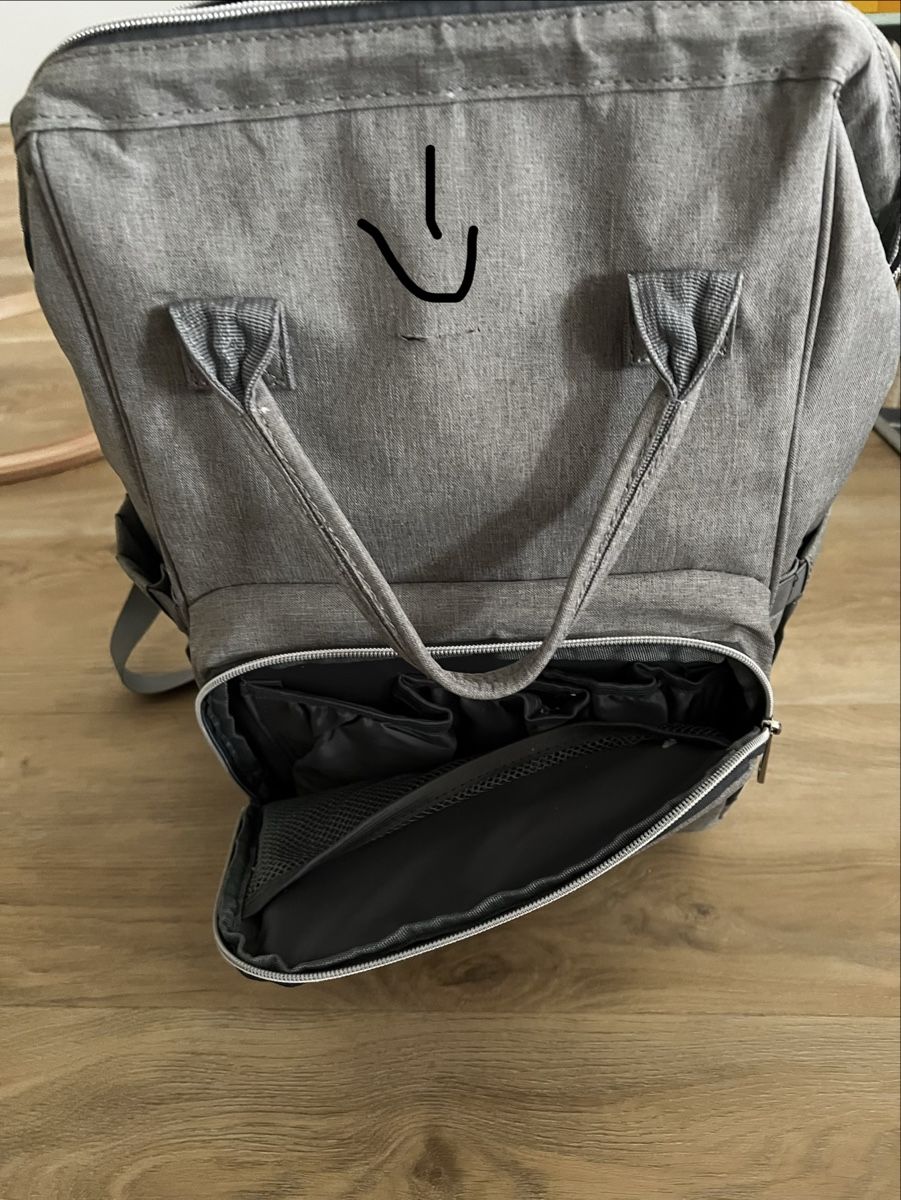 Kindertaschen: Grauer Baby-Wickelrucksack – Gebraucht aus Zürich von GOJ_fr6c 2