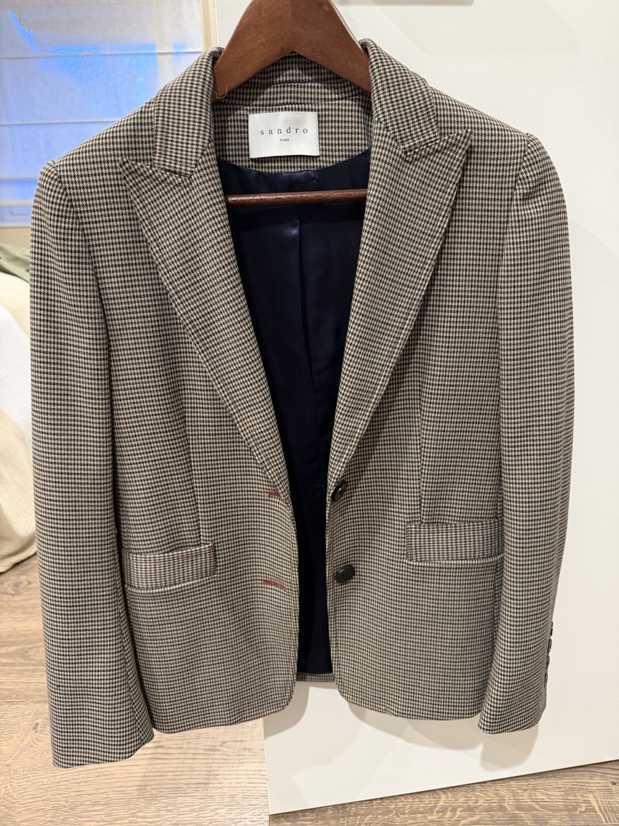 Sandro Vestes: Stylish Sandro Blazer - Houndstooth Pattern – D'occasion à Herrliberg par Tubalp