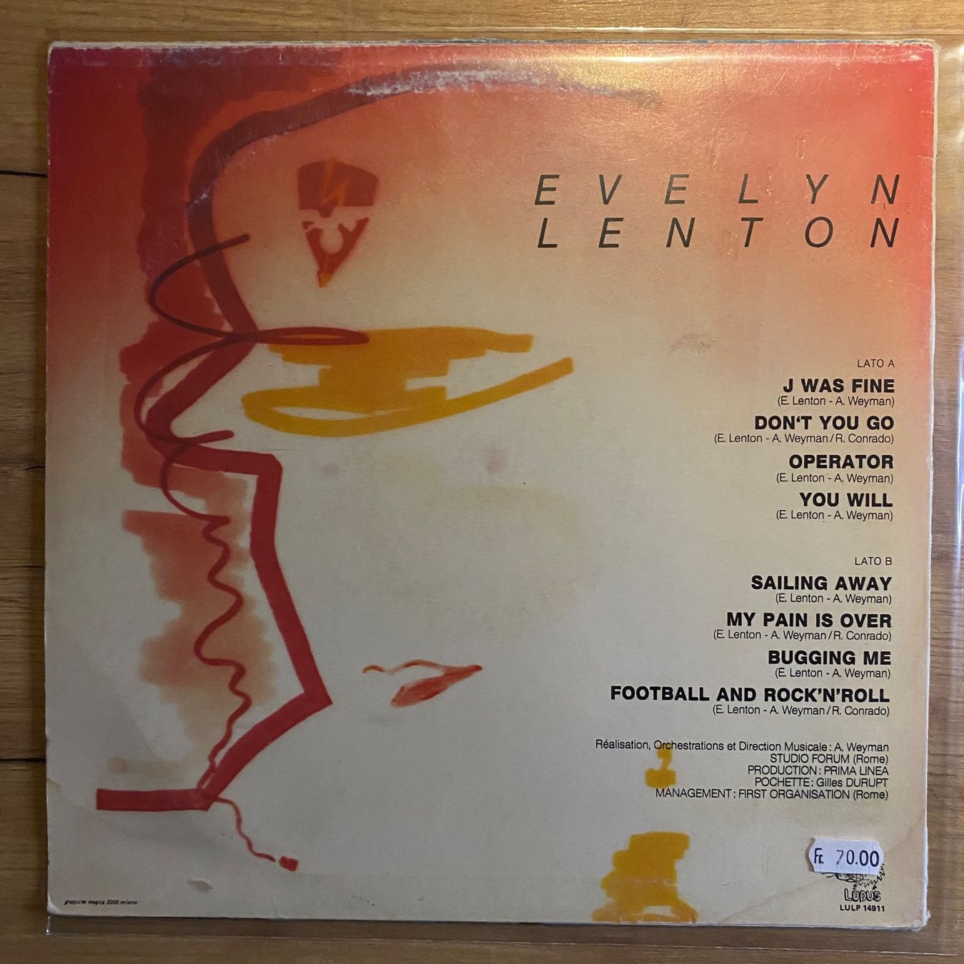 Vinyles: Evelyn Lenton – Operator..LP – D'occasion à Gals par Diskopatshop 1