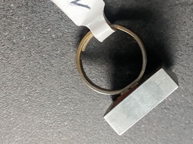 Anelli: RING / FINGERRING silberig /flexibler Durchmesser / Unikat – Usato da Frauenfeld venduto da Boldi46 2