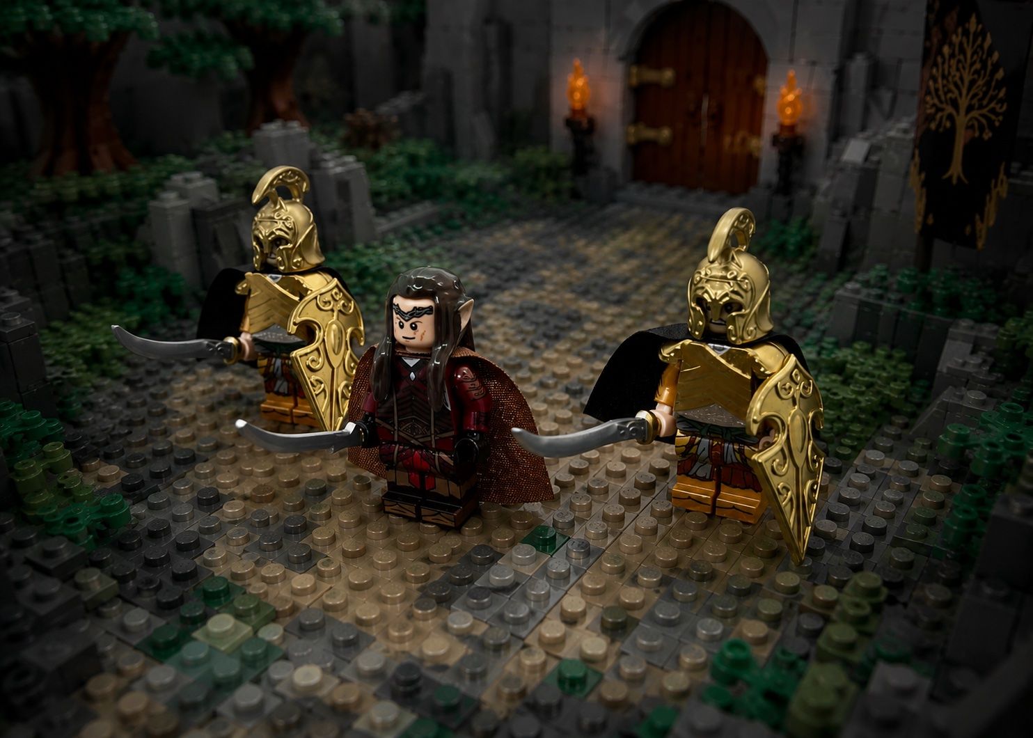 Kit di costruzioni: Herr der Ringe Custom Elrond & 2 Elben Krieger Minifiguren – Nuovo (secondo la descrizione) da St. Gallen venduto da Starlord77 2